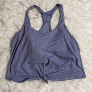 ALO Large Sports Bra Tank Top Knot Blue / Purple